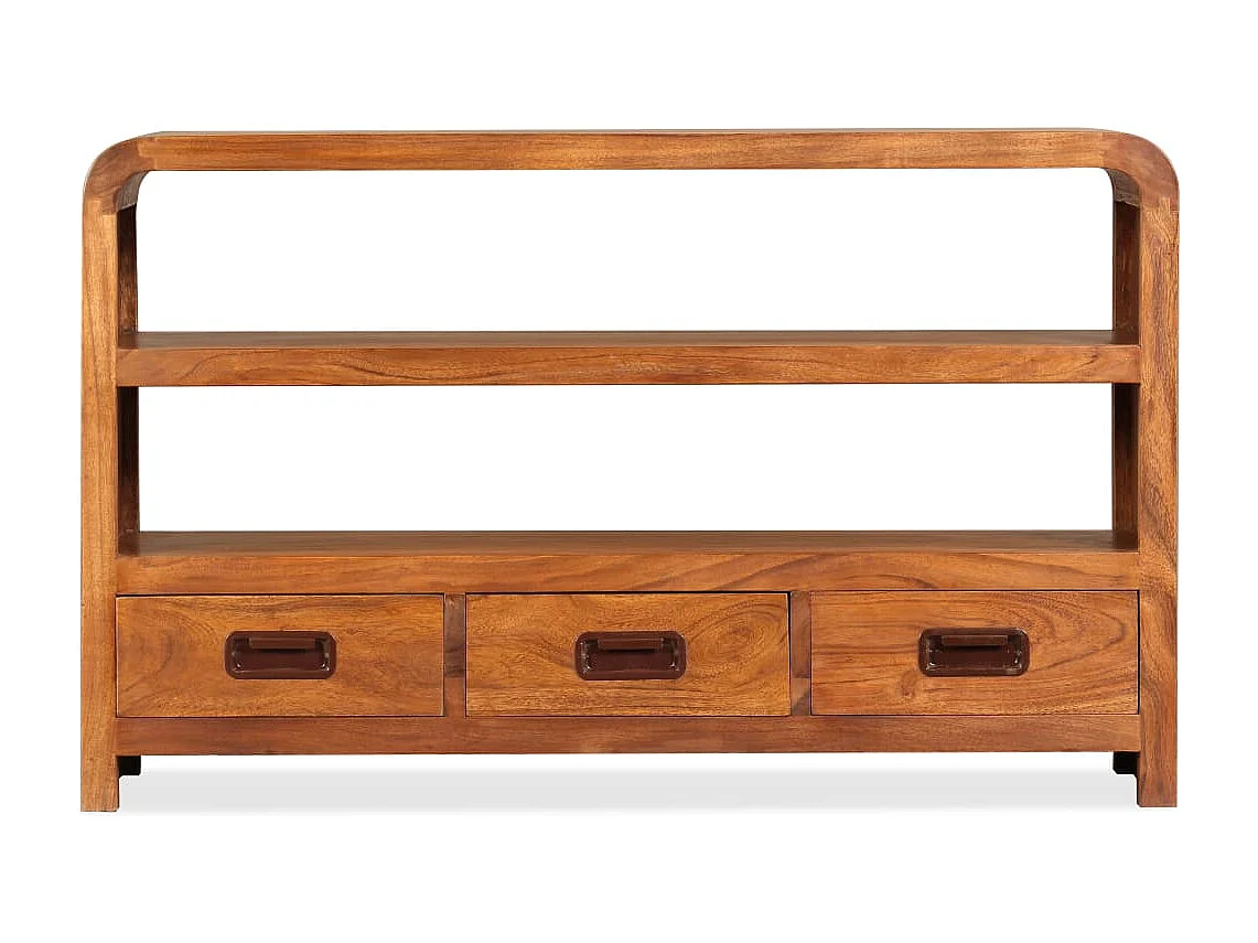 Móvel de TV madeira de acácia maciça 90x30x55 cm
