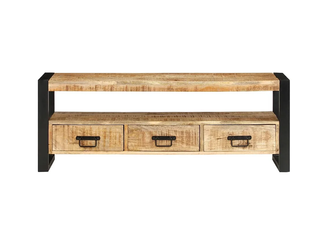 Móvel de TV 120x30x45 cm madeira de mangueira maciça