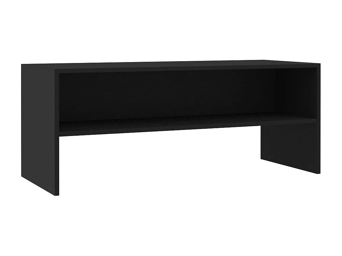 Meuble TV Noir 100 x 40 x 40 cm Aggloméré