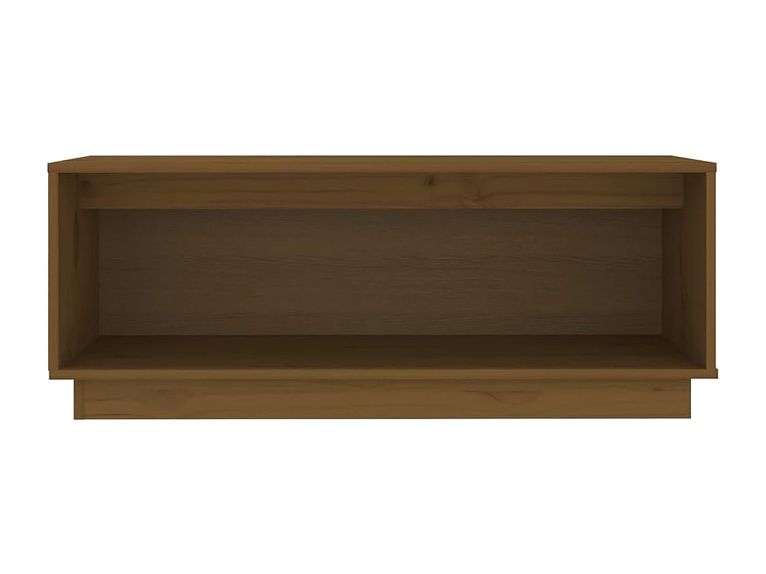 Tv-meubel 90x35x35 cm massief grenenhout honingbruin