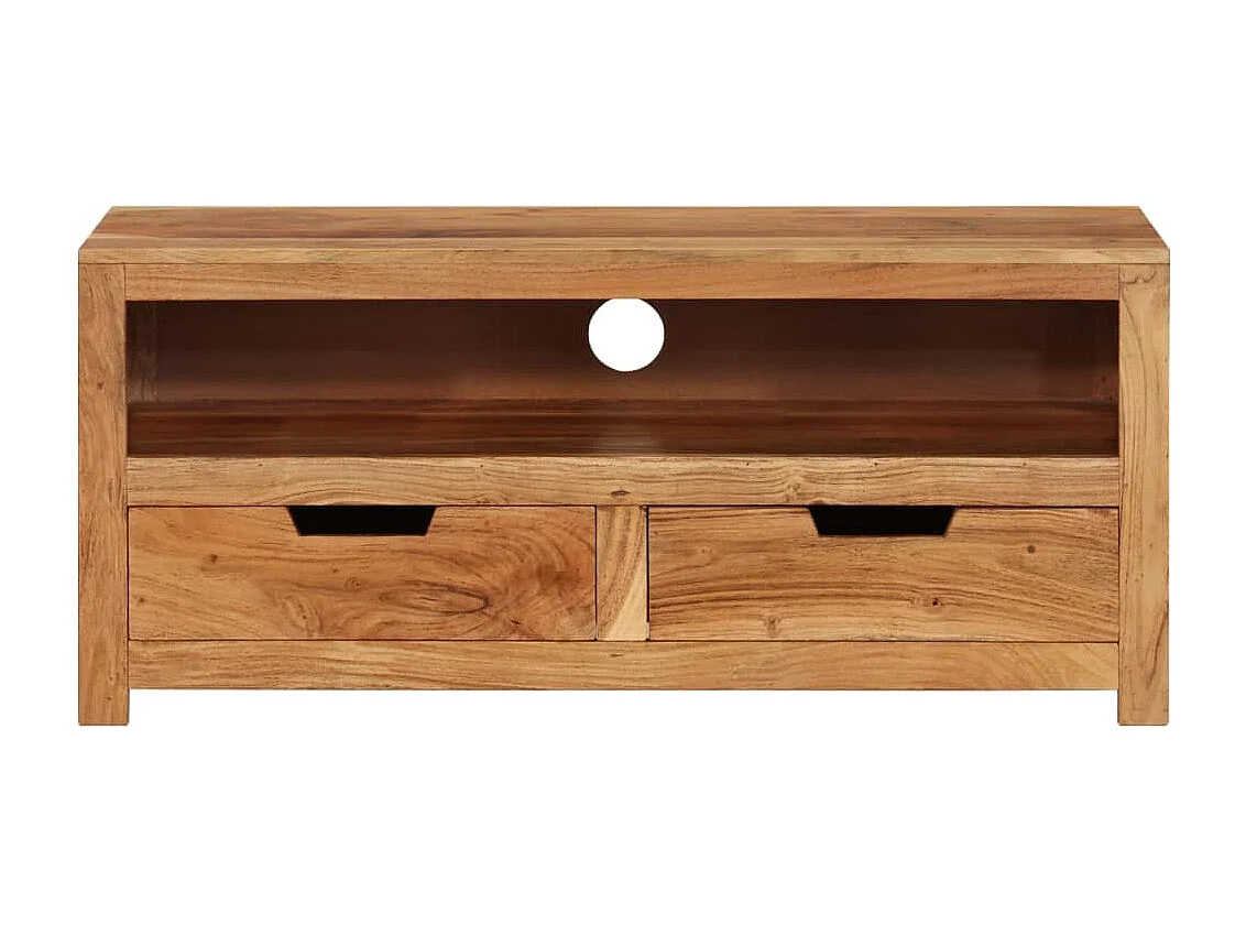 Meuble TV 88x35x40 cm Bois d'acacia massif