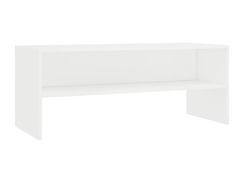 Meuble TV Blanc 100 x 40 x 40 cm Aggloméré