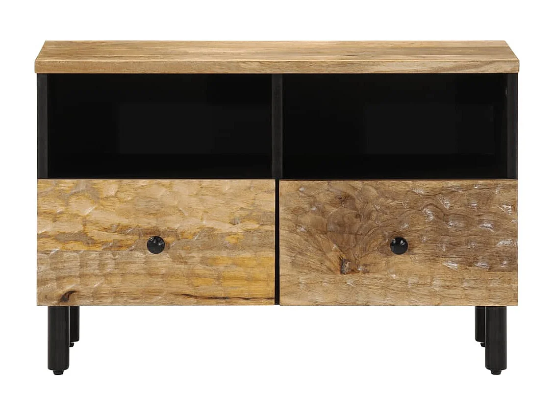 Mueble de TV madera maciza de mango 70x33x46 cm
