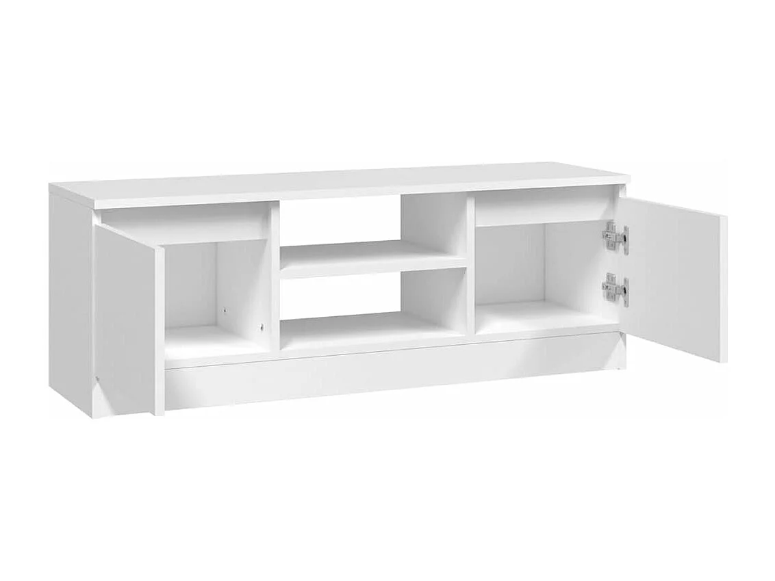 Meuble TV avec porte Blanc 102x30x36 cm