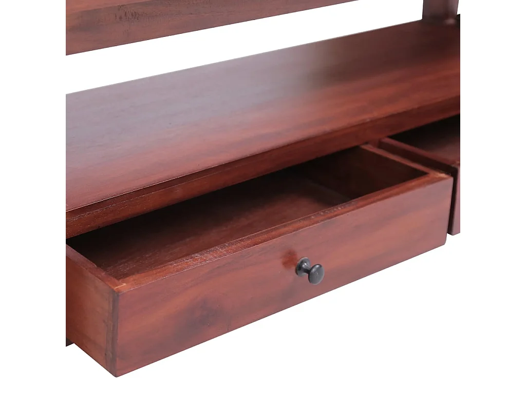 Tv-meubel 115x30x40 cm massief mahoniehout bruin