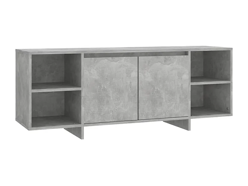 Mueble para TV madera contrachapada gris hormigón 130x35x50 cm