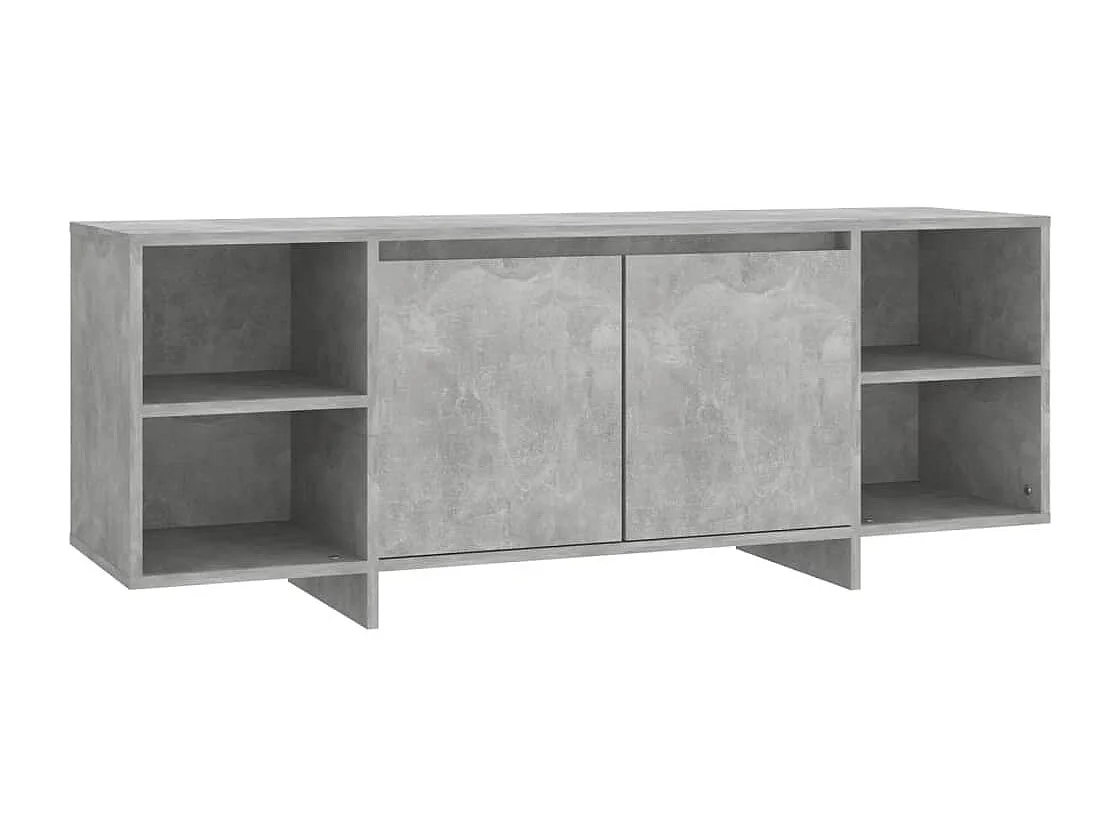 Meuble TV Gris béton 130x35x50 cm Bois d'ingénierie