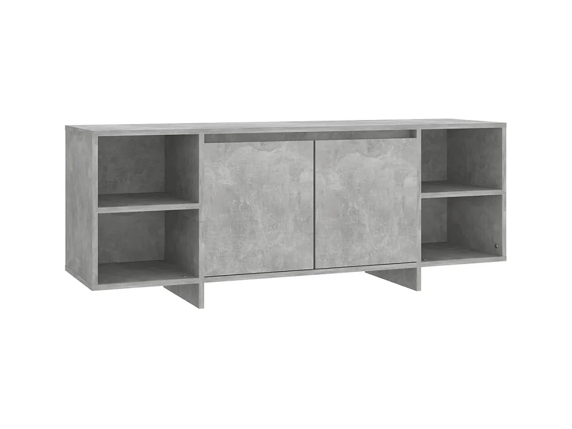 Mueble para TV madera contrachapada gris hormigón 130x35x50 cm