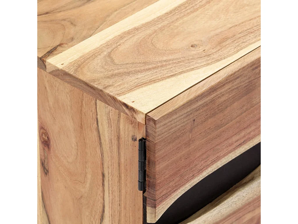 Meuble TV 140 x 30 x 45 cm Bois d'acacia massif