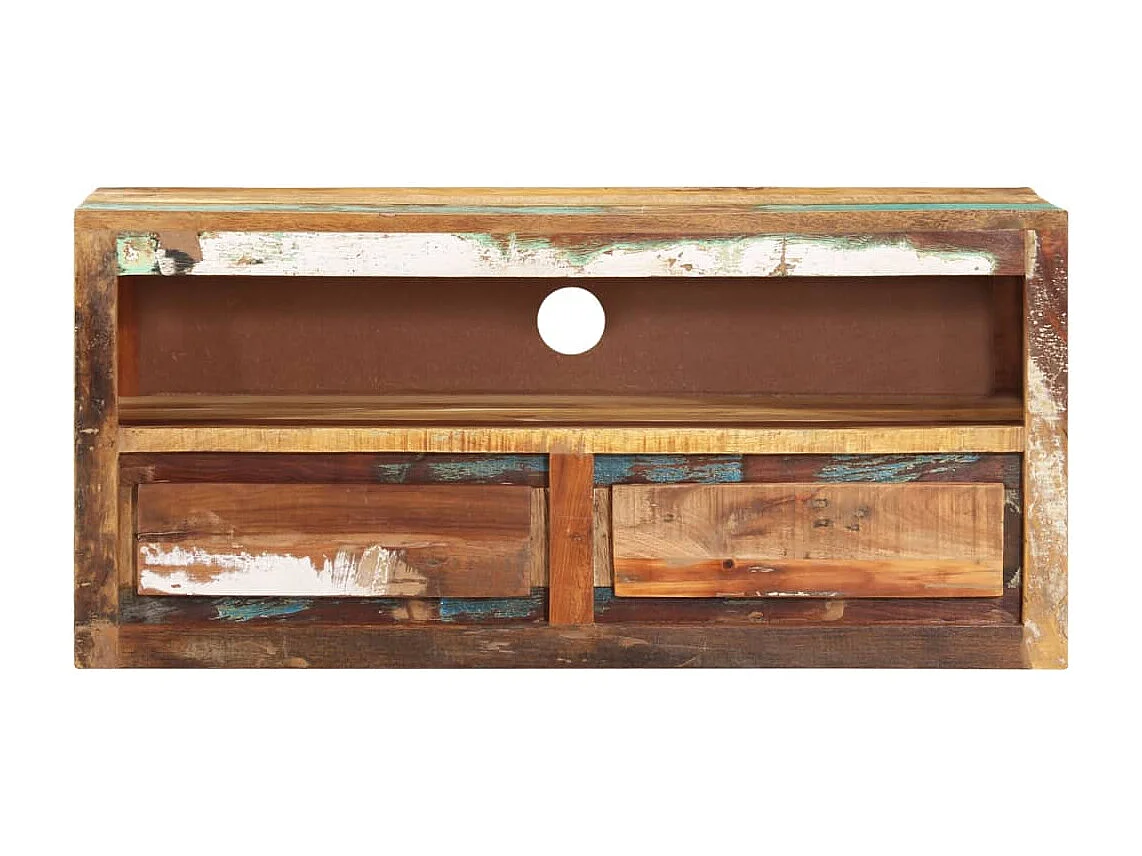 Meuble TV 88x30x40 cm Bois massif de récupération