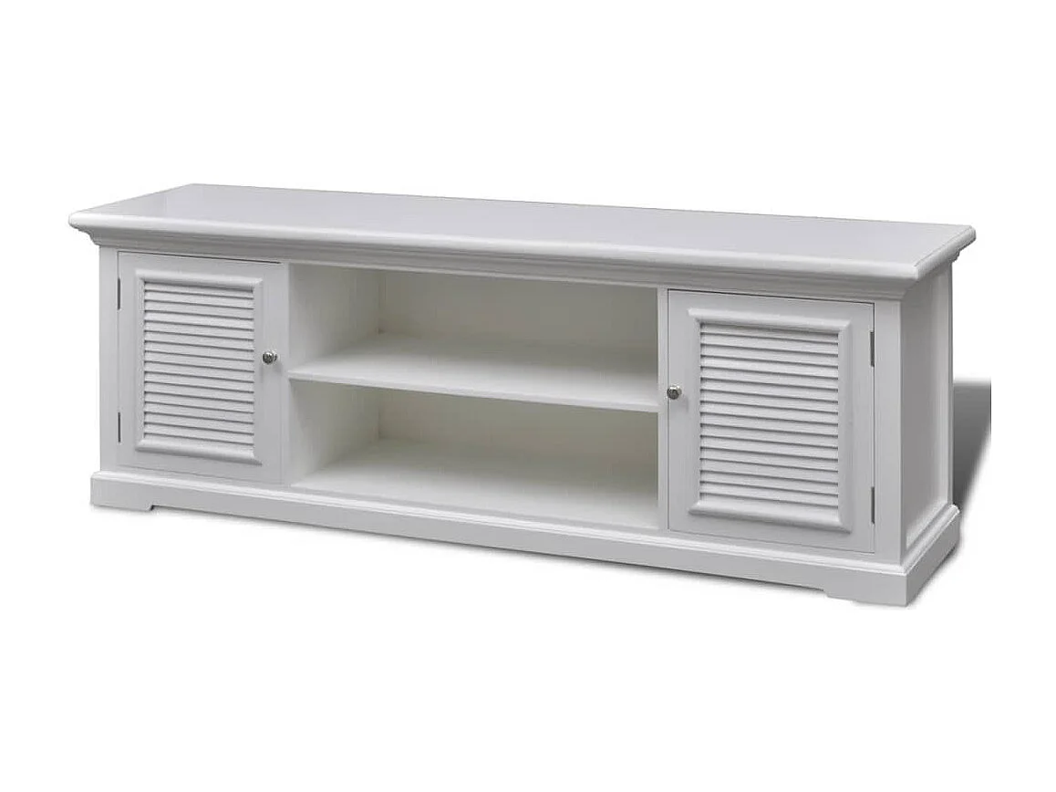 Meuble TV Blanc Bois