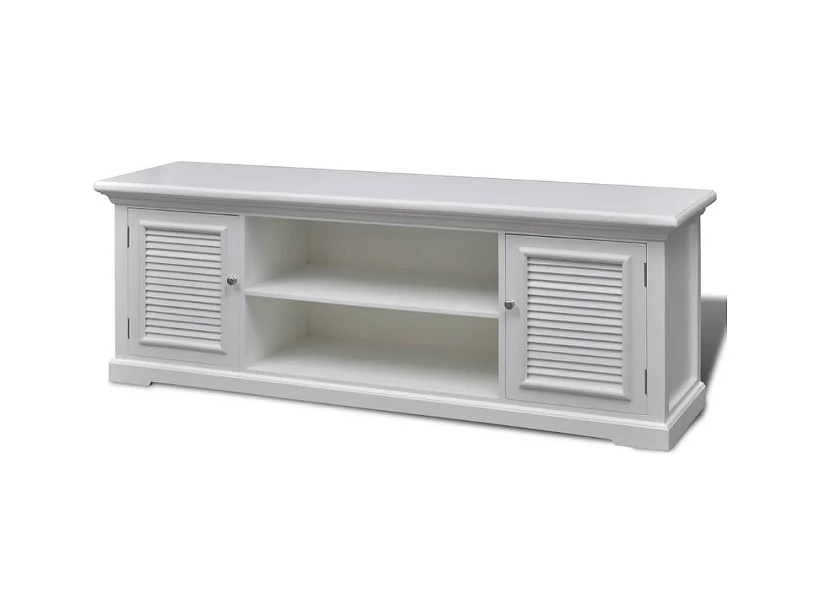 Meuble TV Blanc Bois
