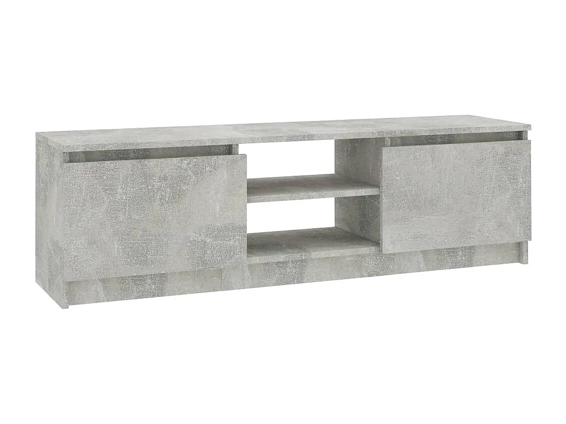 Mueble para TV de aglomerado gris hormigón 120x30x35,5 cm