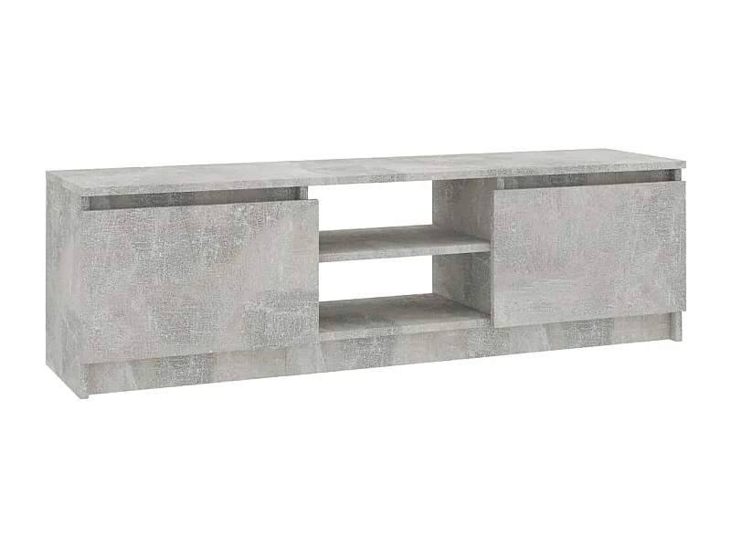 Mueble para TV de aglomerado gris hormigón 120x30x35,5 cm