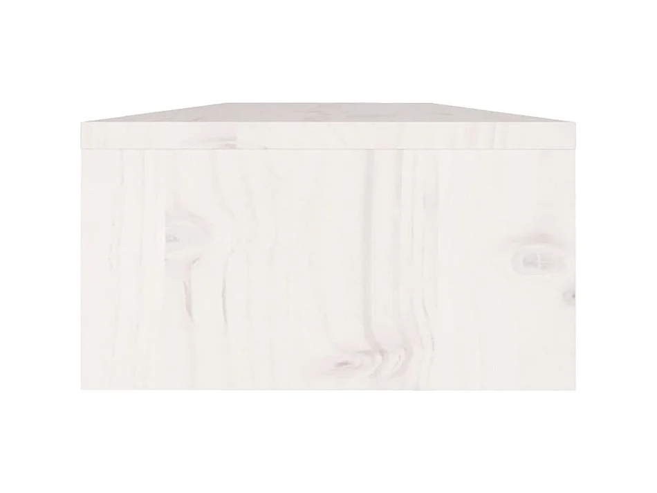 Support de moniteur Blanc 50x24x13 cm Bois de pin solide