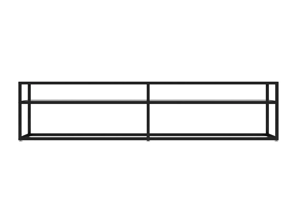 Tv-meubel 180x40x40,5 cm gehard glas transparant