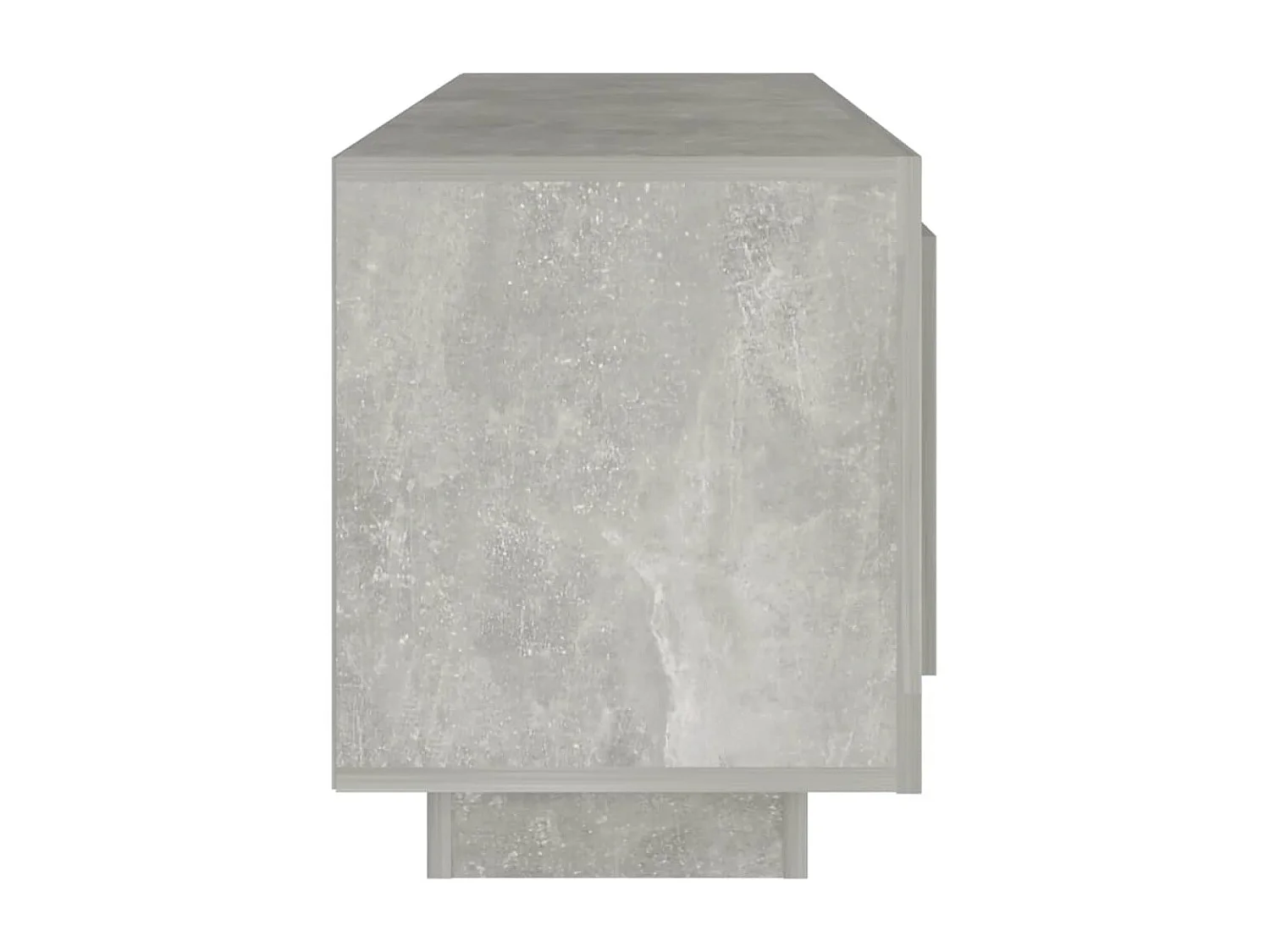 Meuble TV gris béton 102x35x45 cm bois d'ingénierie