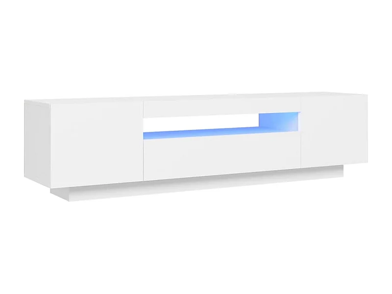 Mueble para TV con luces LED blanco 160x35x40 cm