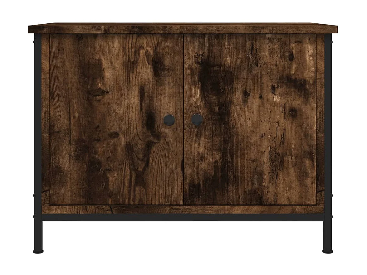 Meuble TV avec portes chêne sonoma 60x35x45cm bois d'ingénierie