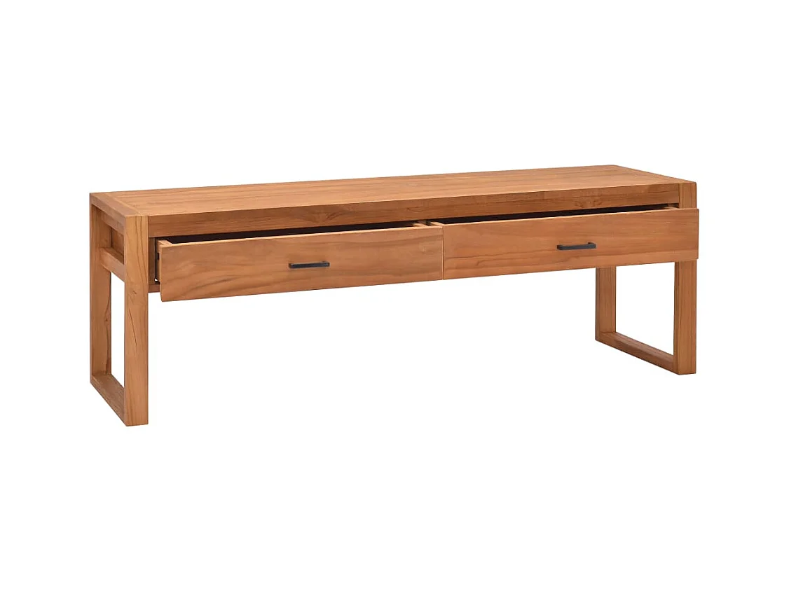 Meuble TV 140x40x45 cm Bois de teck