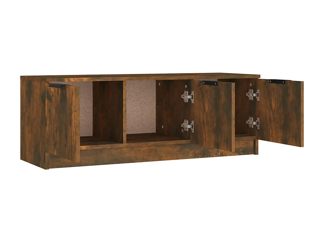 Tv-meubel 102x35x36,5 cm bewerkt hout gerookt eikenkleurig