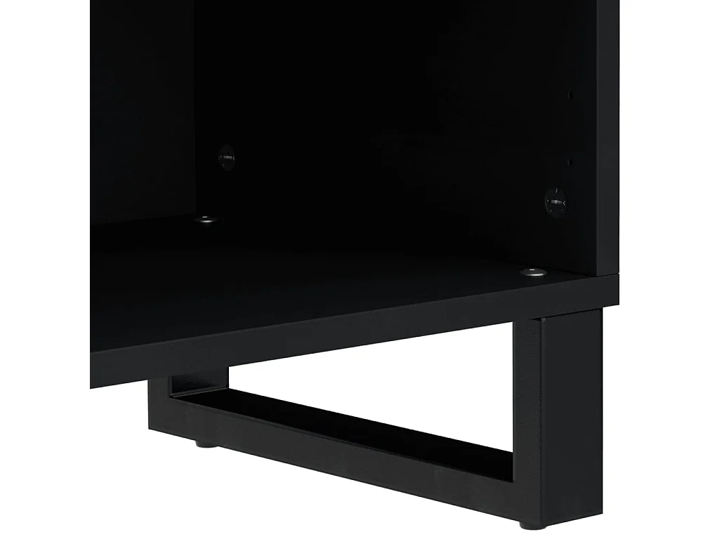 Mueble de TV madera mango y madera contrachapada 80x33x46 cm