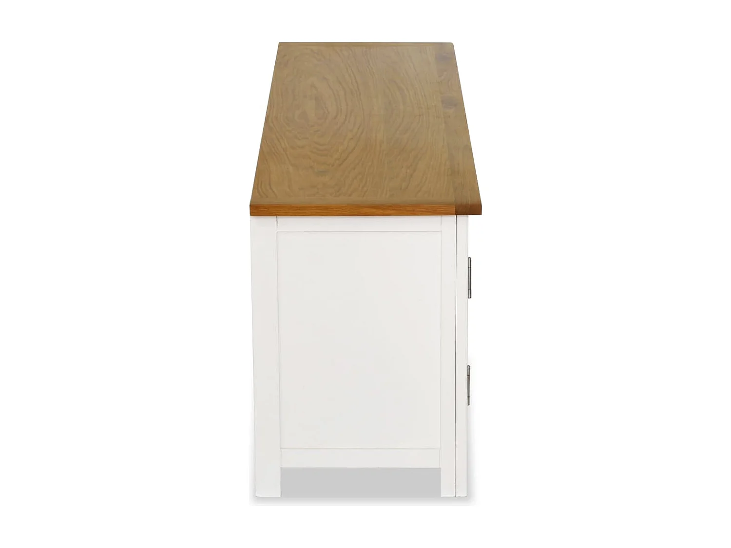Mueble para el televisor madera maciza de roble 120x35x48 cm