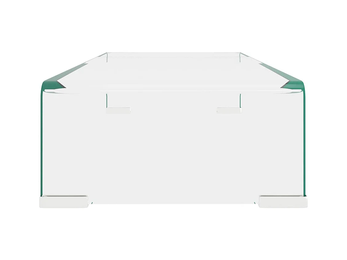 Meuble TV / pour moniteur 60 x 25 x 11 cm Verre transparent