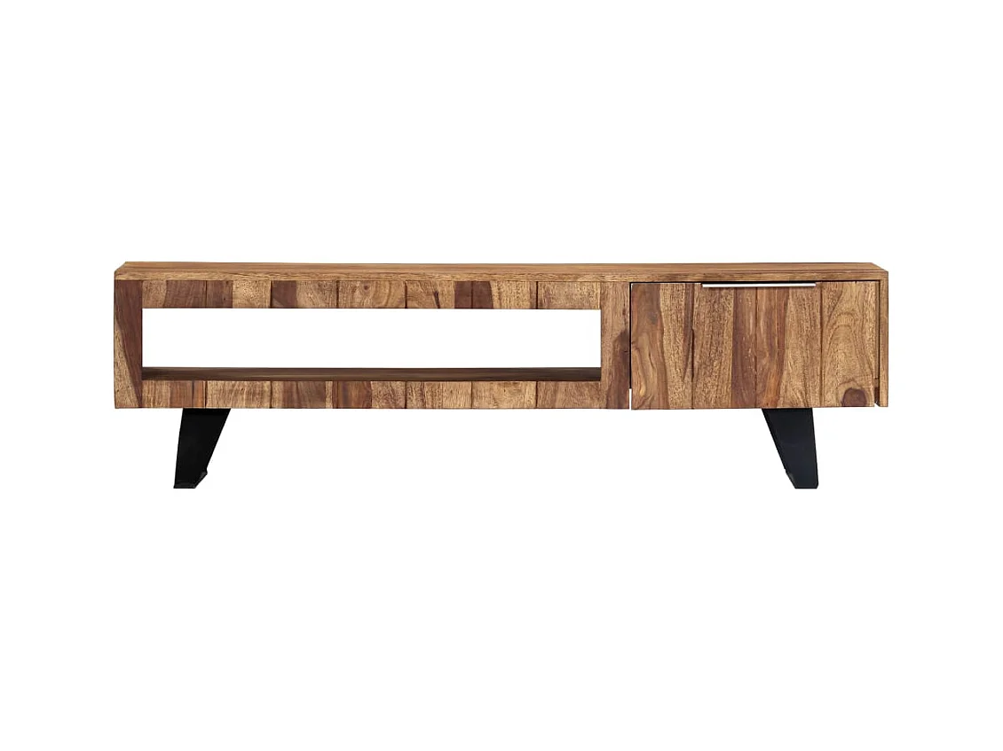 Meuble TV 140x30x40 cm Bois massif de Sesham