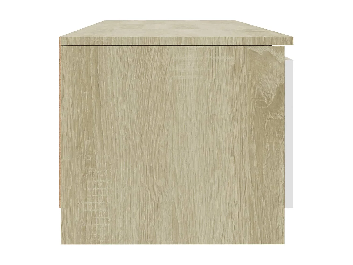 Móvel TV 140x40x35,5cm contraplacado cor branco/carvalho sonoma