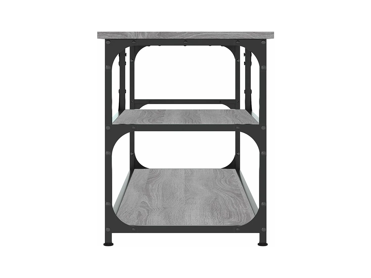 Meuble TV sonoma gris 103x38x46,5 cm bois d'ingénierie et acier