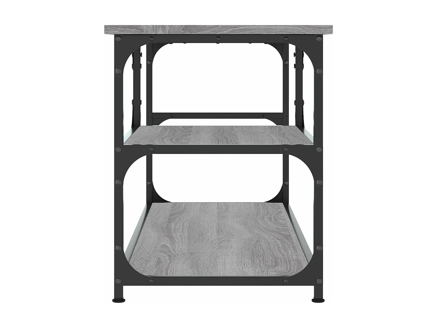 Meuble TV sonoma gris 103x38x46,5 cm bois d'ingénierie et acier