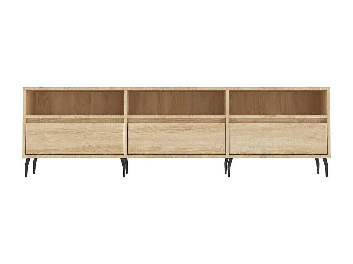 Meuble TV chêne sonoma 150x30x44,5 cm bois d'ingénierie