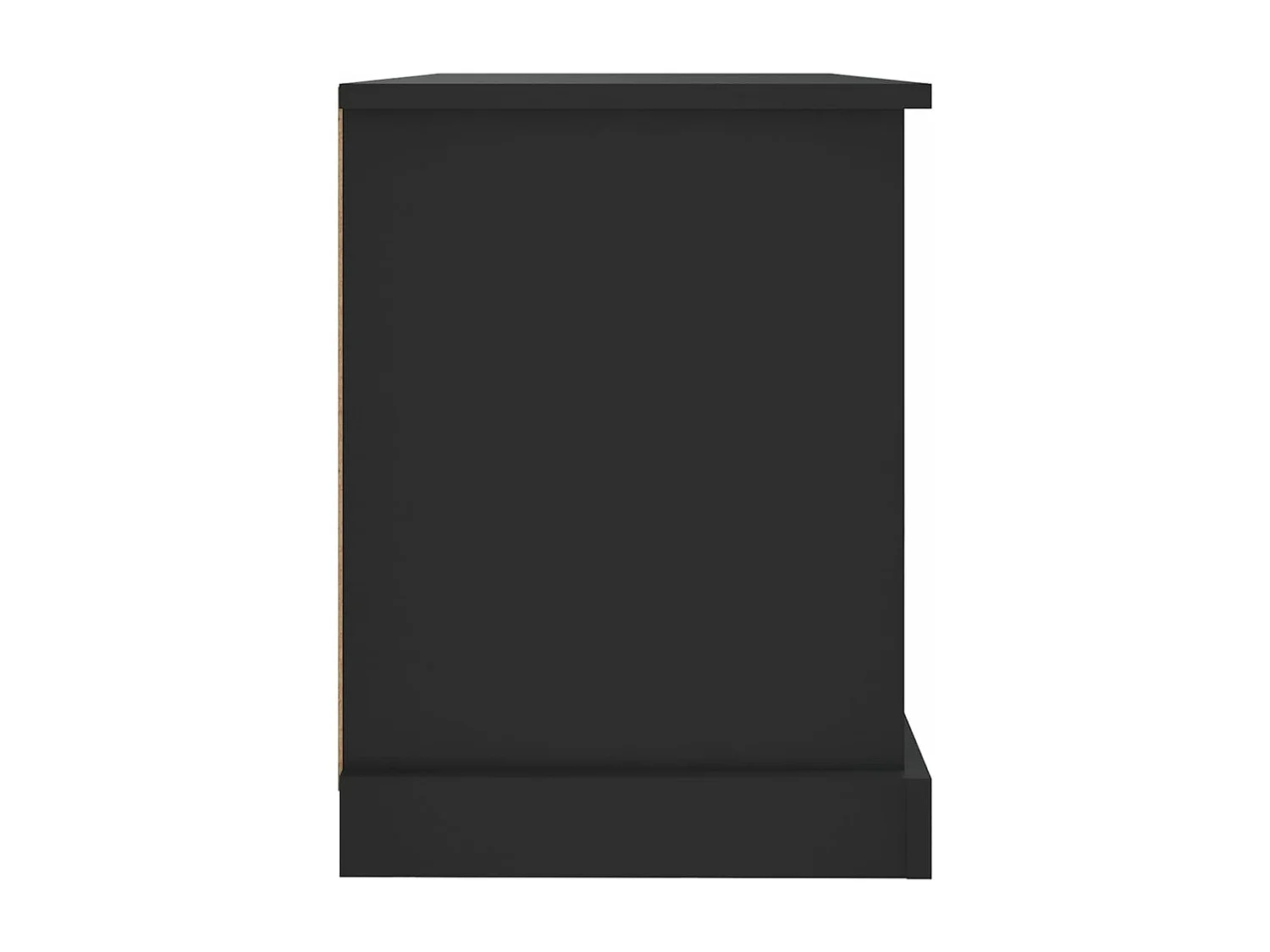 Meuble TV noir 73x35,5x47,5 cm bois d'ingénierie