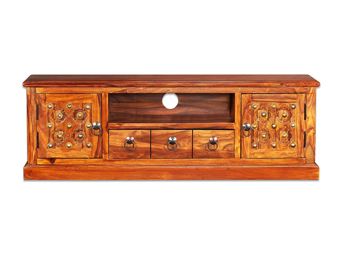 Meuble TV bois massif de Sesham 120 x 30 x 40 cm