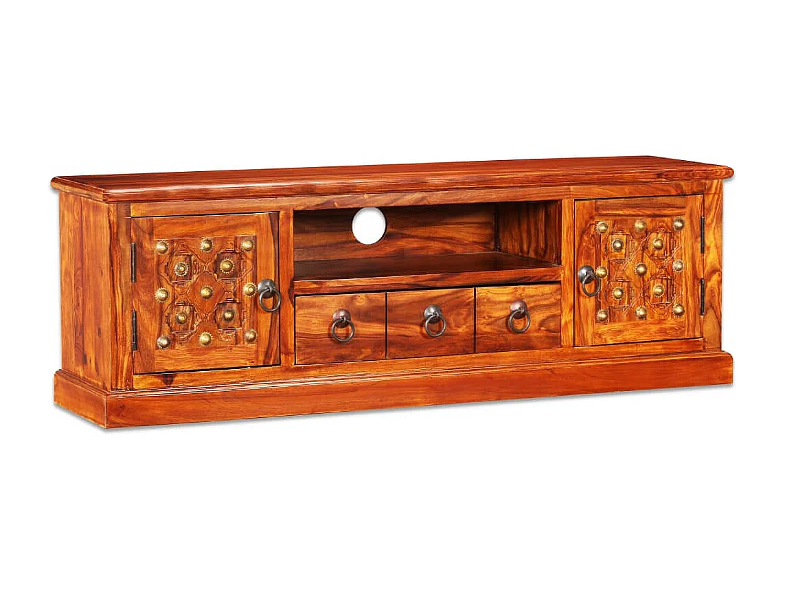 Meuble TV bois massif de Sesham 120 x 30 x 40 cm