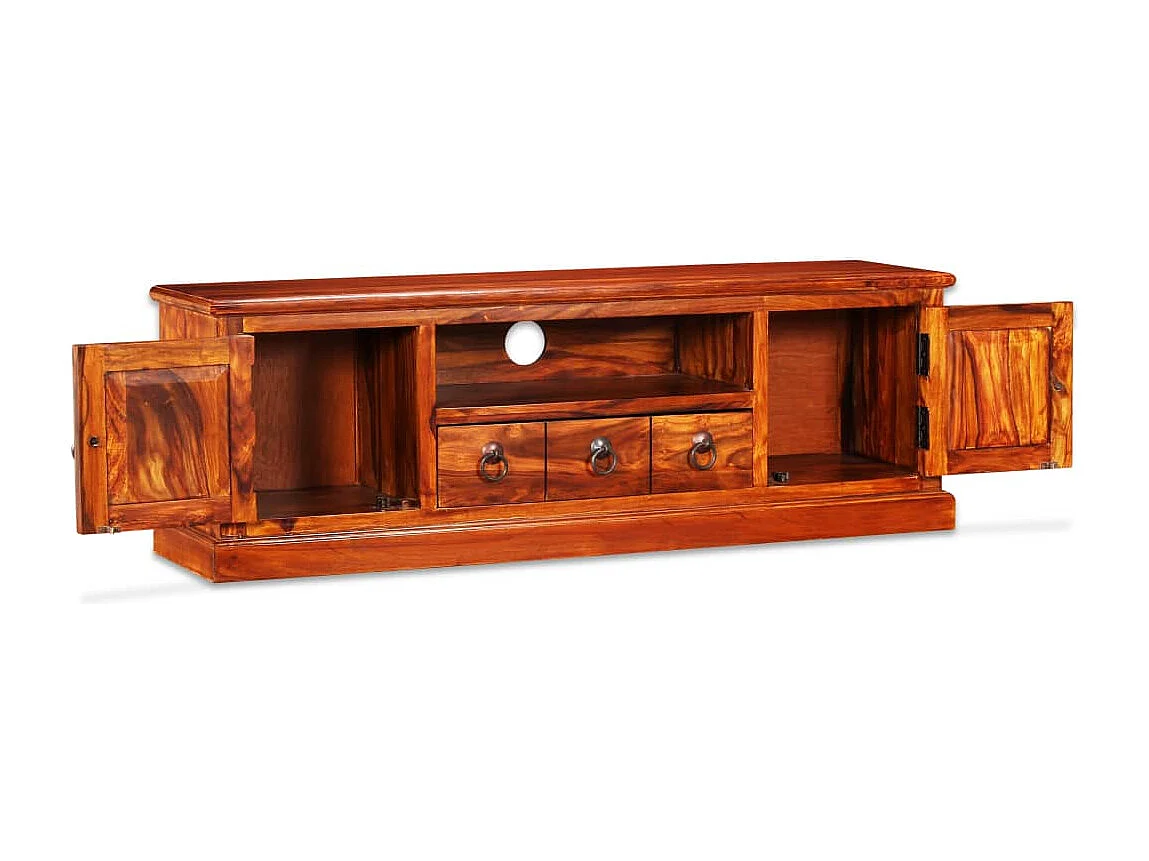 Meuble TV bois massif de Sesham 120 x 30 x 40 cm