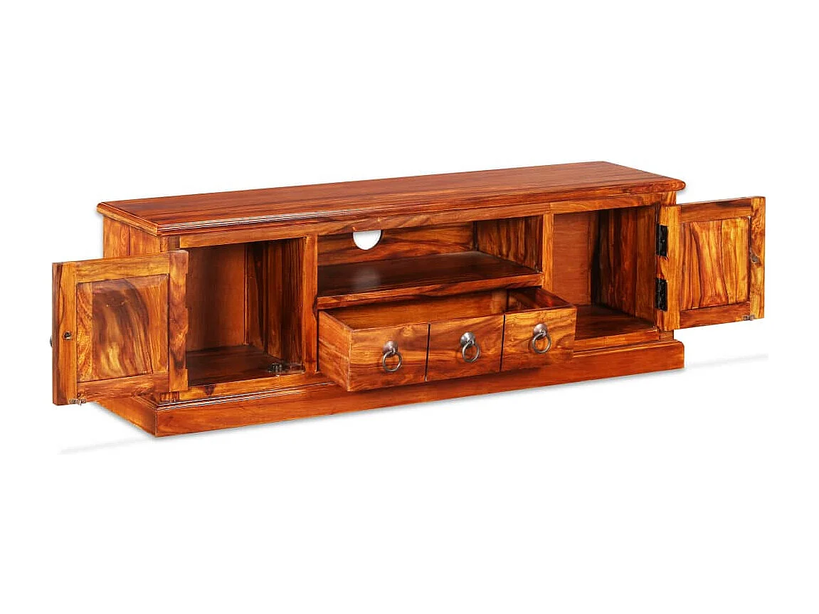 Meuble TV bois massif de Sesham 120 x 30 x 40 cm