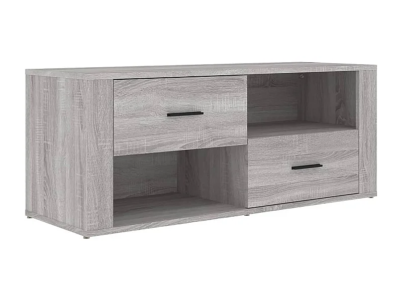Mueble de TV madera contrachapada gris Sonoma 100x35x40 cm