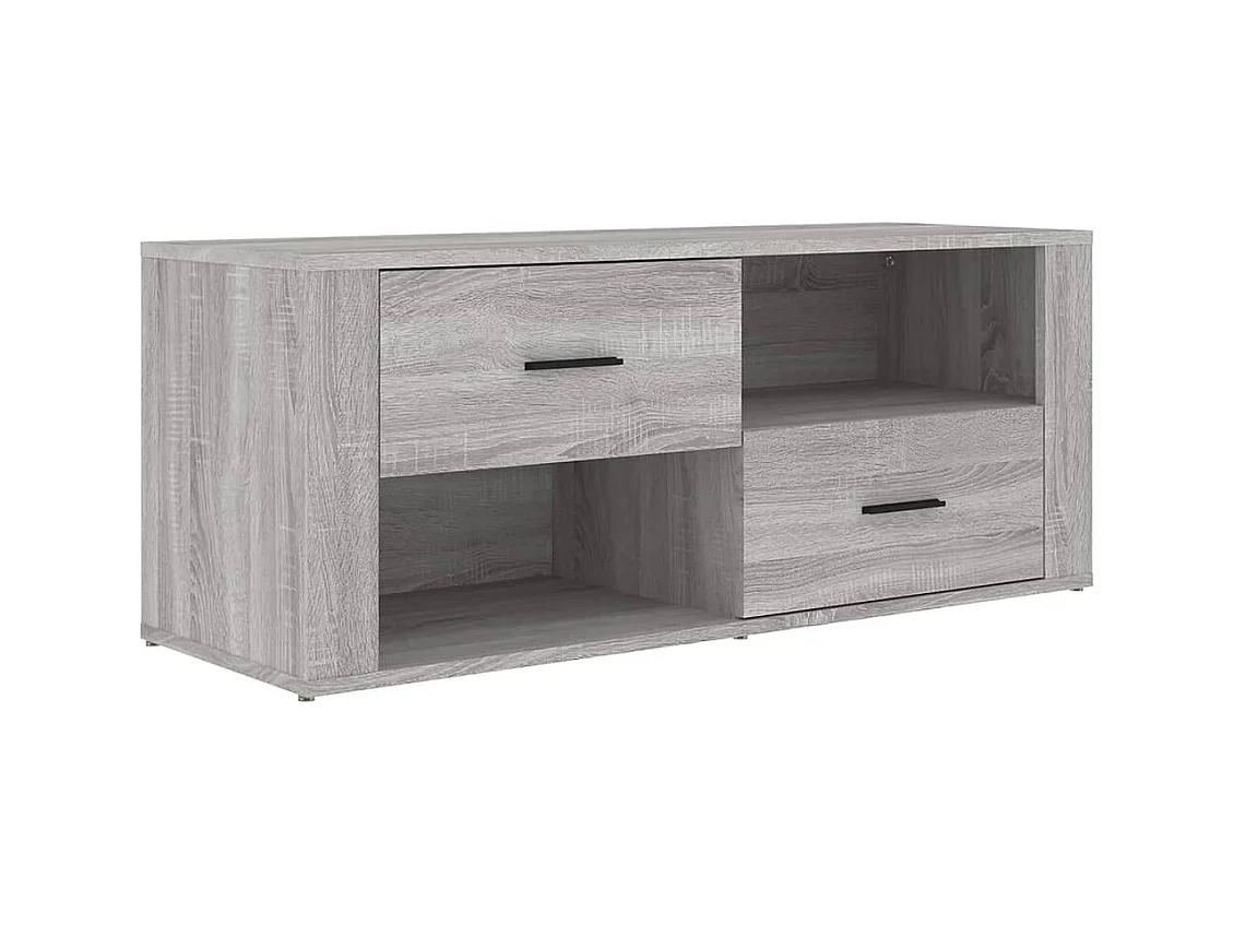 Meuble TV Sonoma gris 100x35x40 cm Bois d'ingénierie