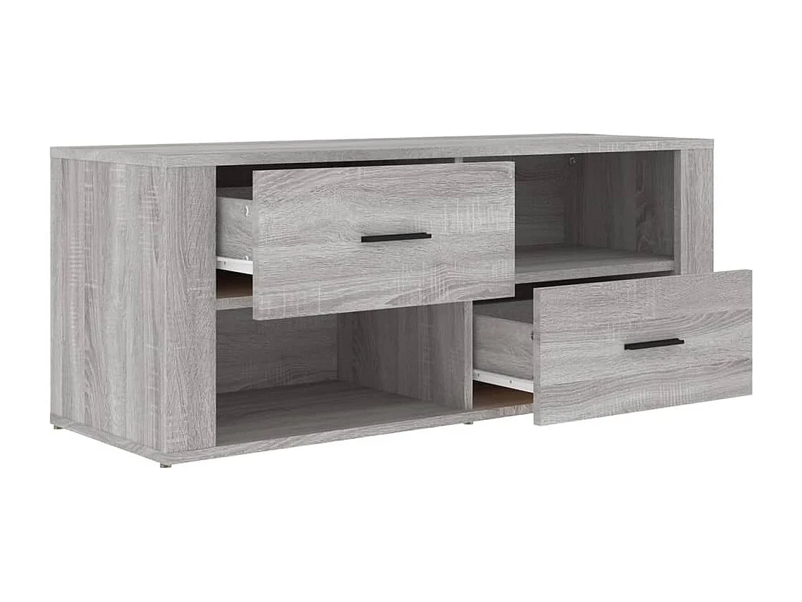 Meuble TV Sonoma gris 100x35x40 cm Bois d'ingénierie