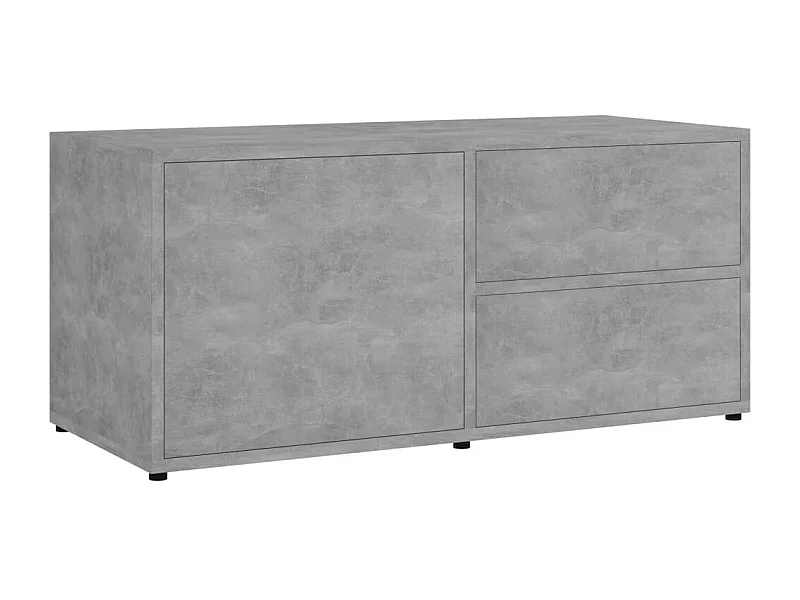 Móvel de TV 80x34x36 cm contraplacado cinzento cimento