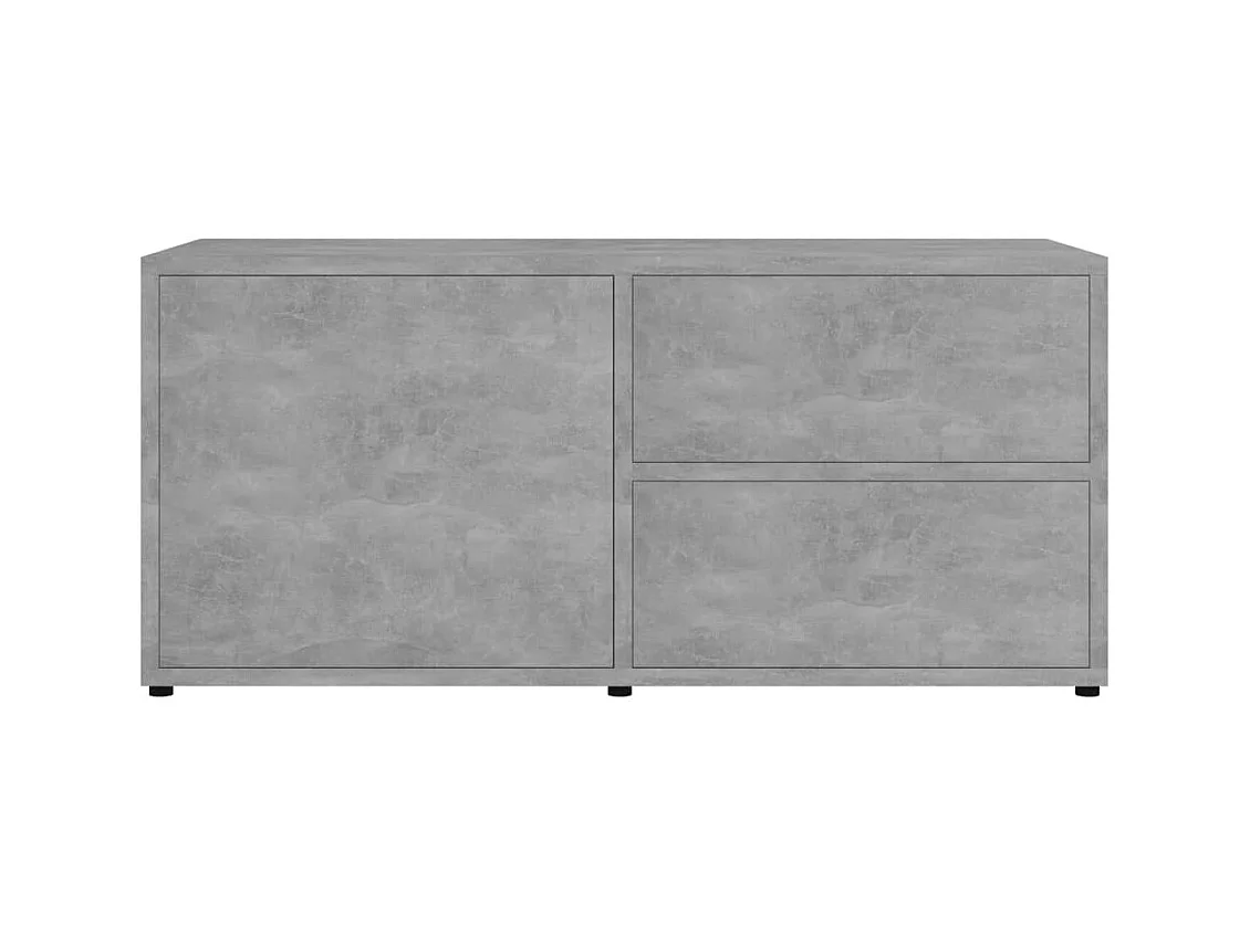 Meuble TV Gris béton 80x34x36 cm Aggloméré