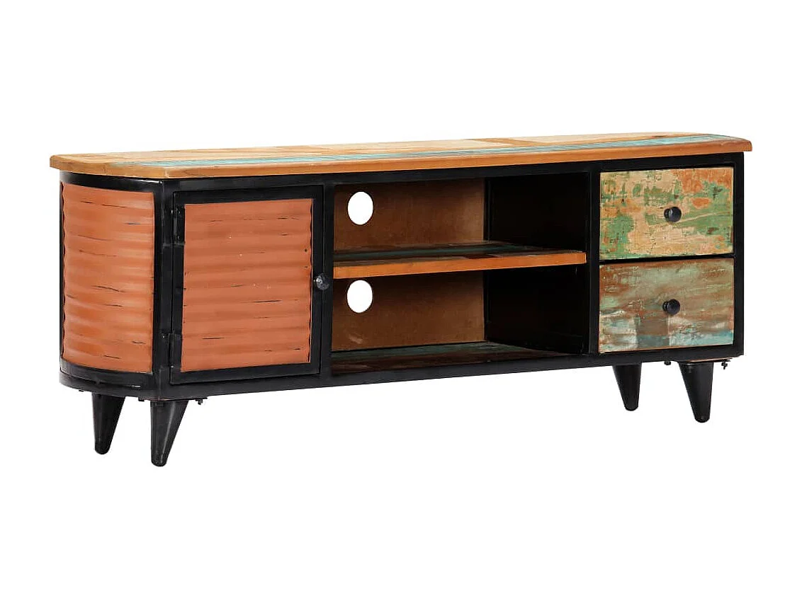 Meuble TV 120 x 30 x 45 cm Bois de récupération massif