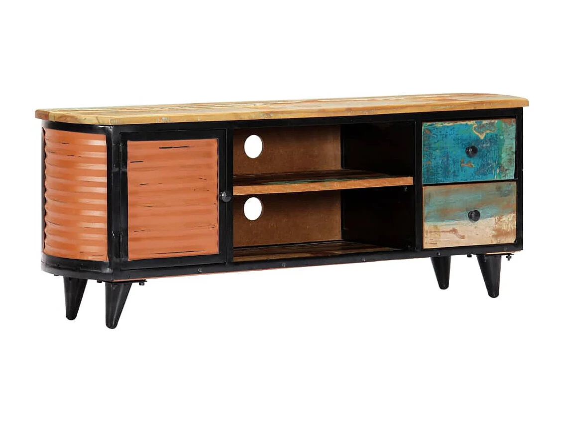 Meuble TV 120 x 30 x 45 cm Bois de récupération massif