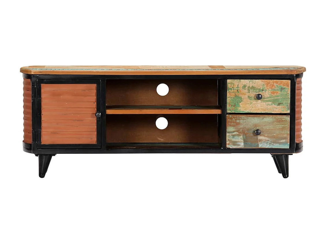 Meuble TV 120 x 30 x 45 cm Bois de récupération massif