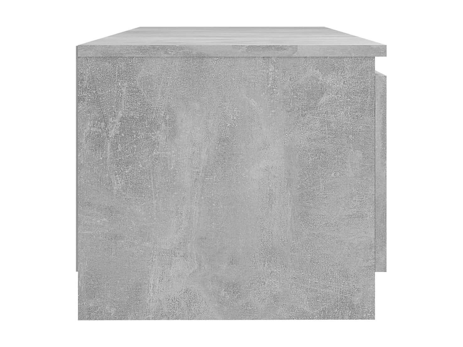 Meuble TV avec lumières LED gris béton 140x40x35,5 cm