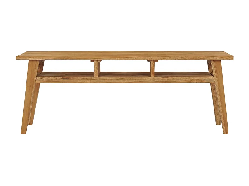 Mueble para TV madera maciza de teca 120x35x45 cm