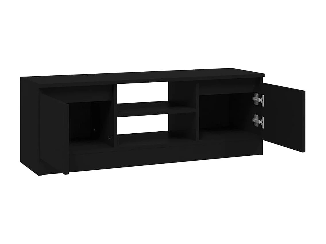 Tv-meubel met deur 102x30x36 cm zwart