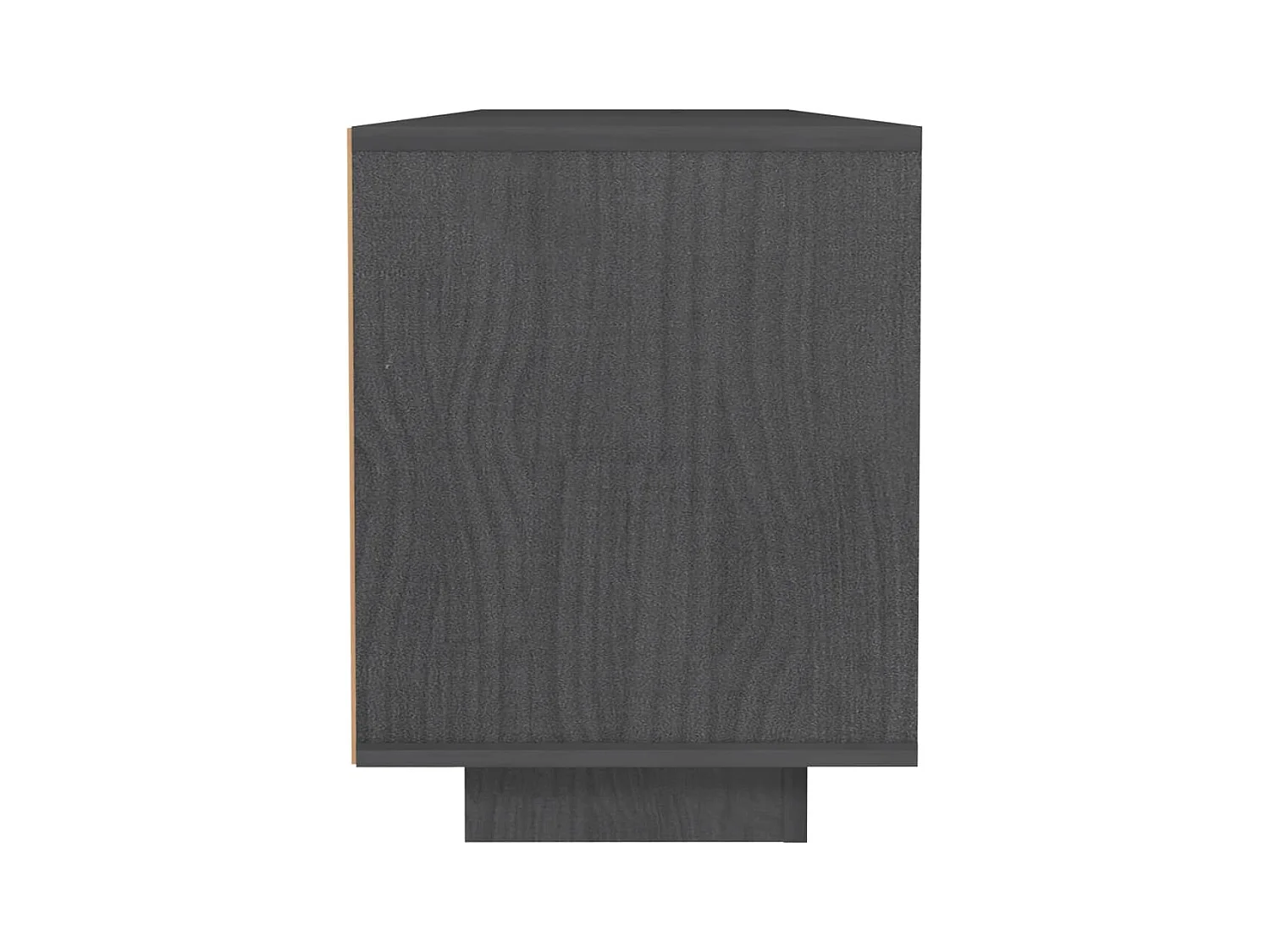 Meuble TV Gris 110x30x40 cm Bois de pin massif